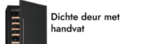 Dichte deur met handvat