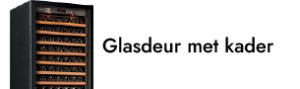 Glasdeur met kader