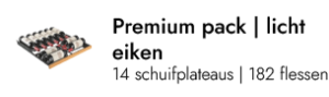 Premium pack eiken - 182 flessen